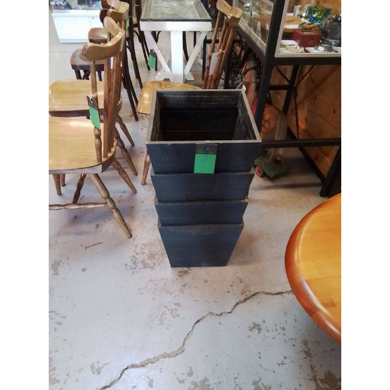 LOT POTS DE FLEURS METAL