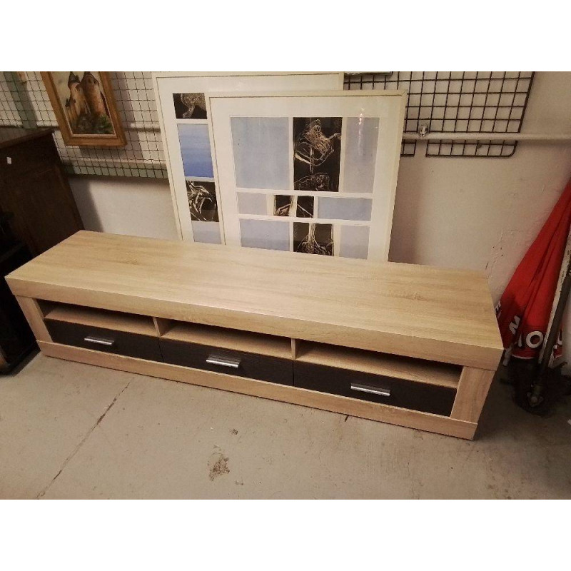 MEUBLE TV MODERNE 3 TIROIRS