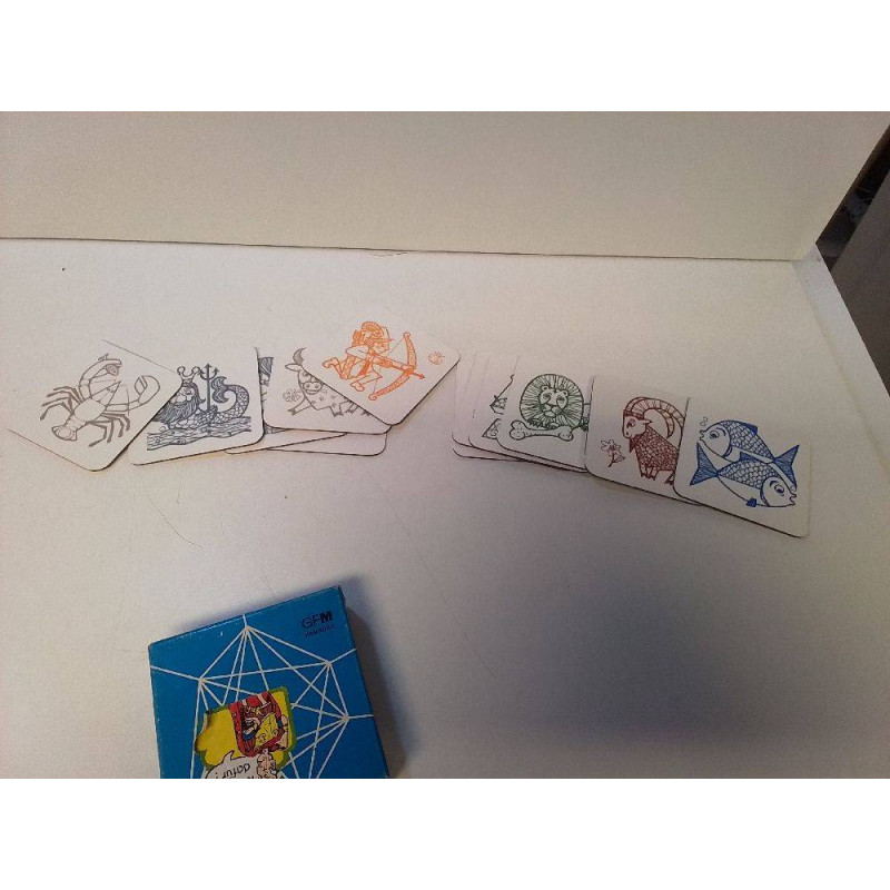 LOT SOUS VERRES SIGNES ZODIAQUE 