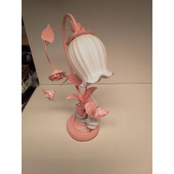 LAMPE FLEUR ROSE 