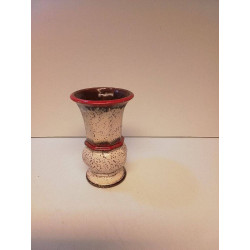 VASE GÉOMÉTRIQUE BLANC ET...