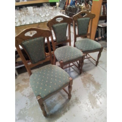 LOT DE 4 CHAISES RUSTIQUES 