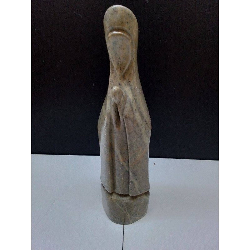 STATUETTE MARBRE RELIGIEUSE 