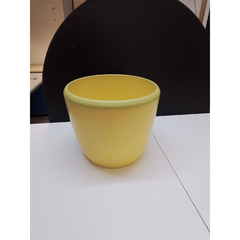 CACHE POT JAUNE 