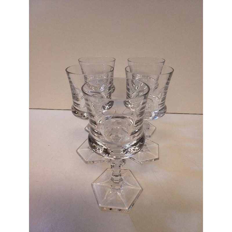 LOT DE VERRES MONOGRAMME 