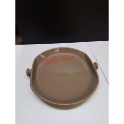 PLAT EN CERAMIQUE GRIS