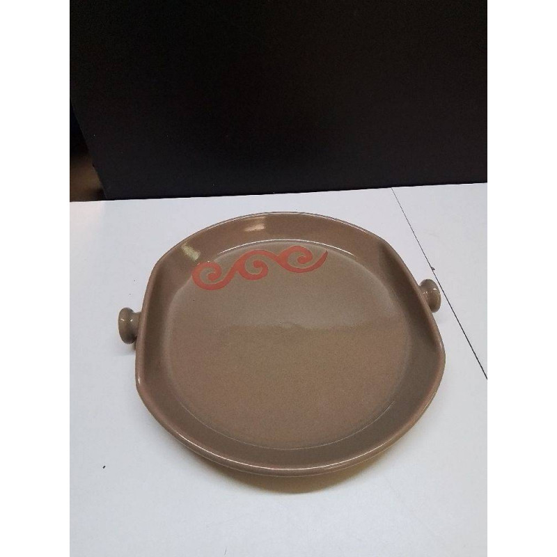 PLAT EN CERAMIQUE GRIS