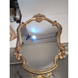 MIROIR ANCIEN BORD DORE