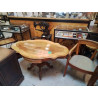 TABLE GUERIDON 2 TIROIRS 
