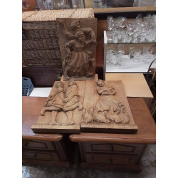 DÉCORATION SCULPTÉ BOIS 