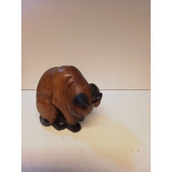 STATUETTE CHAT EN BOIS PM