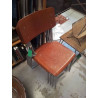 LOT DE 4 CHAISES INDUSTRIELLE 