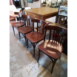 LOT DE 4 CHAISES BISTROT 