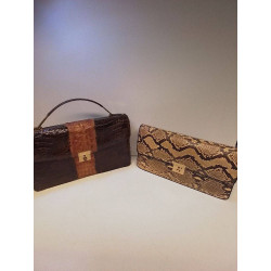 SAC POCHETTE REPTILE VINTAGE 