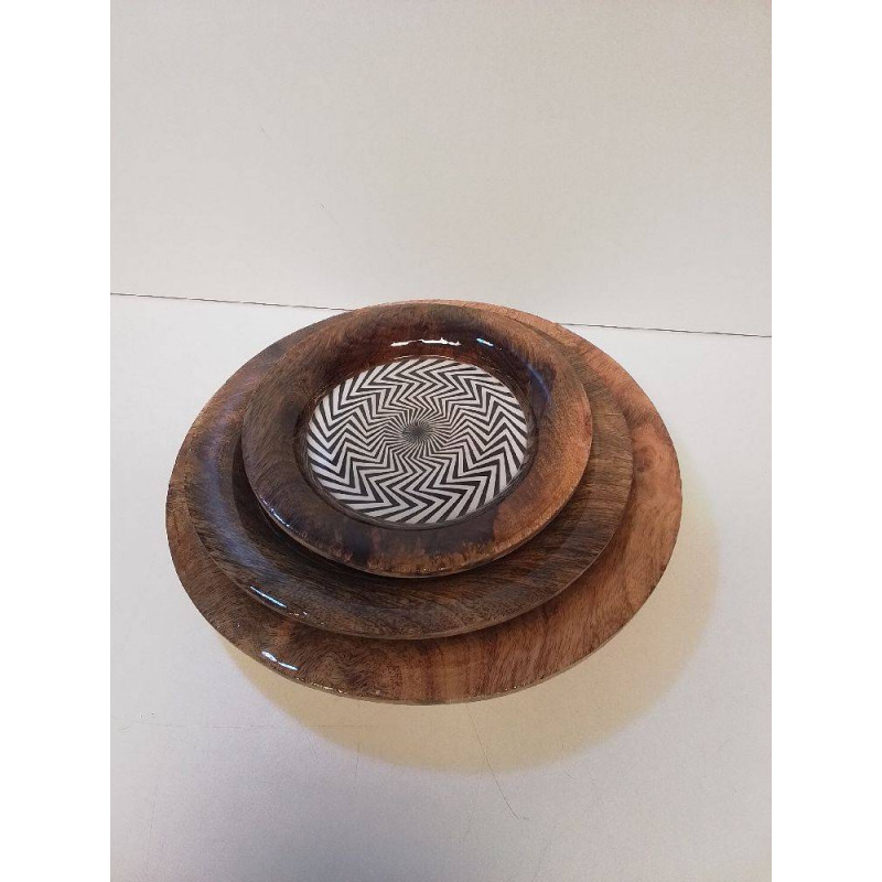 SERIE DE PLATS EN BOISN