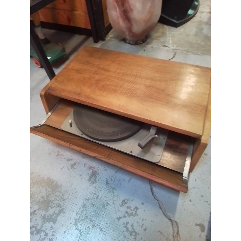 MEUBLE TOURNE DISQUE EN L\'ÉTAT 