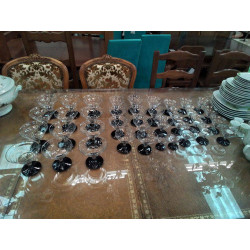 LOT DE VERRES PIED NOIR 