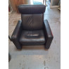 FAUTEUIL CUIR GRIS STRESSLESS