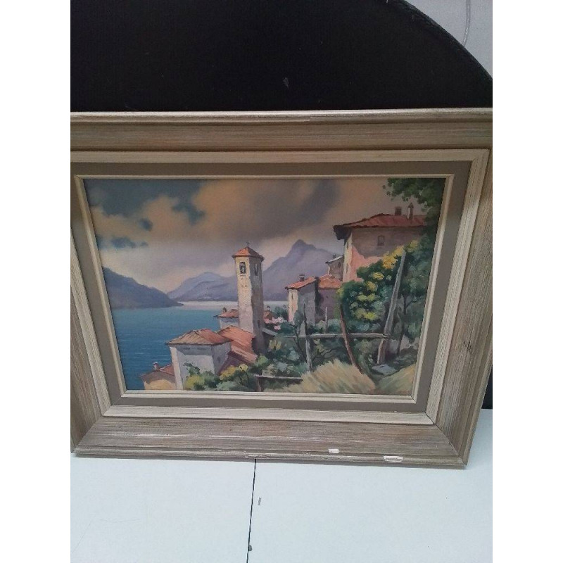 PEINTURE PROVENÇALE SCENE COTIERE 