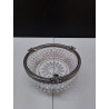 CENDRIER VERRE ET METAL 