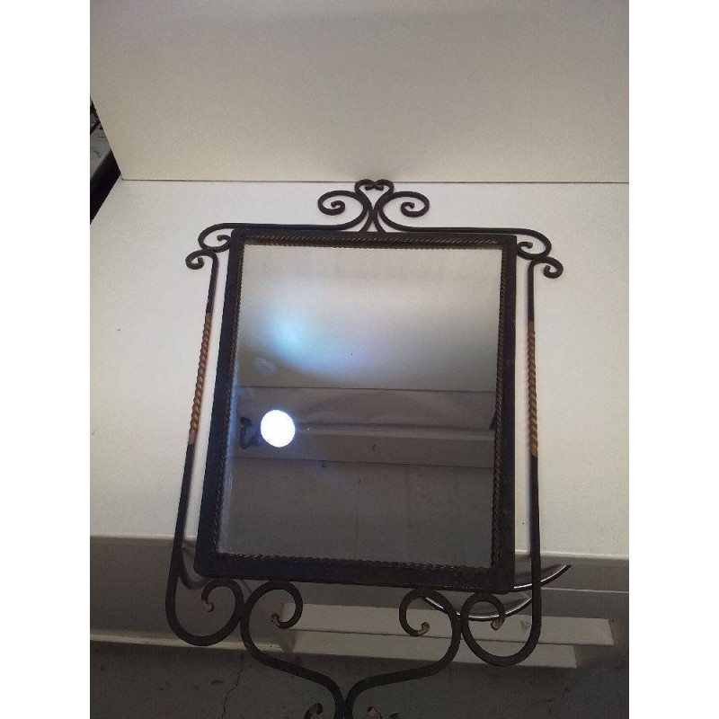 MIROIR FER FORGÉ 