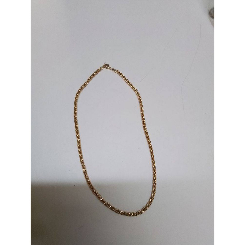 COLLIER PLAQUE OR