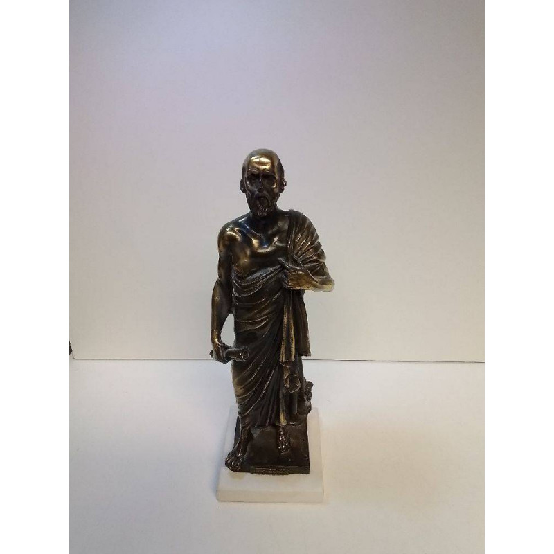 STATUETTE DE SOCRATE EN METAL 