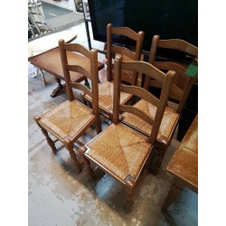 LOT 4 CHAISES EN BOIS...
