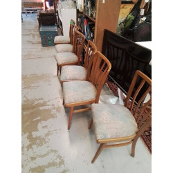 LOT 6 CHAISES VINTAGE...