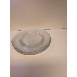 LOT D ASSIETTES EN VERRE