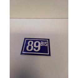 PLAQUE ÉMAILLÉE 89 BIS’