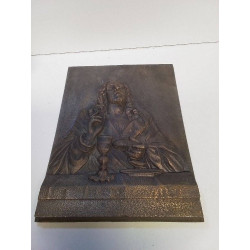 PLAQUE RELIGIEUSE BRONZE 