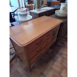 COMMODE CHENE 3 TIROIRS 