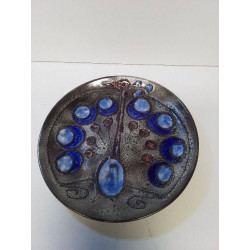 ASSIETTE VINTAGE MOTIF PAONS 