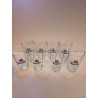 LOT DE 8 VERRE BATTIN 