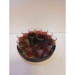 PLATEAU ET VERRE A THEN