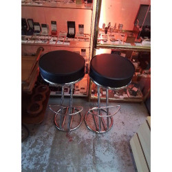 TABOURET METAL ET SIMILI LA...