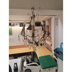 LUSTRE 6 FEUX ET PAMPILLES