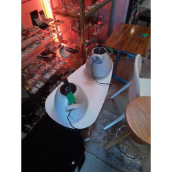 LAMPE MIDERNE GRISE LA PIECE