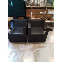 FAUTEUIL NOIR BOIS LA PIECE