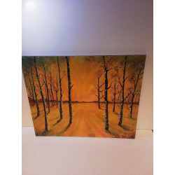 TOILE FORET TON JAUNE 