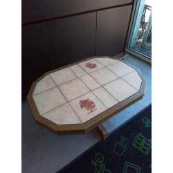 TABLE BASSE CARRELÉE 