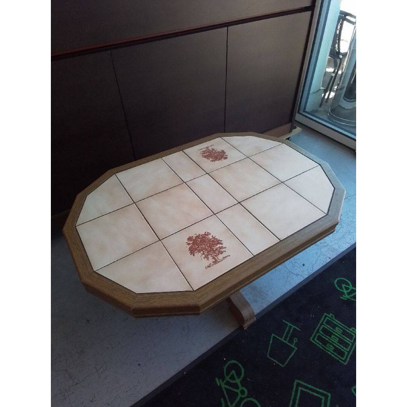 TABLE BASSE CARRELÉE 
