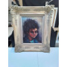 HUILE SUR TOILE PORTRAIT ENFANT LARMOYANT SIGNÉE 