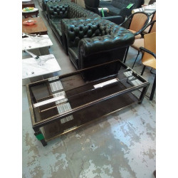 TABLE BASSE VINTAGE VERRE...