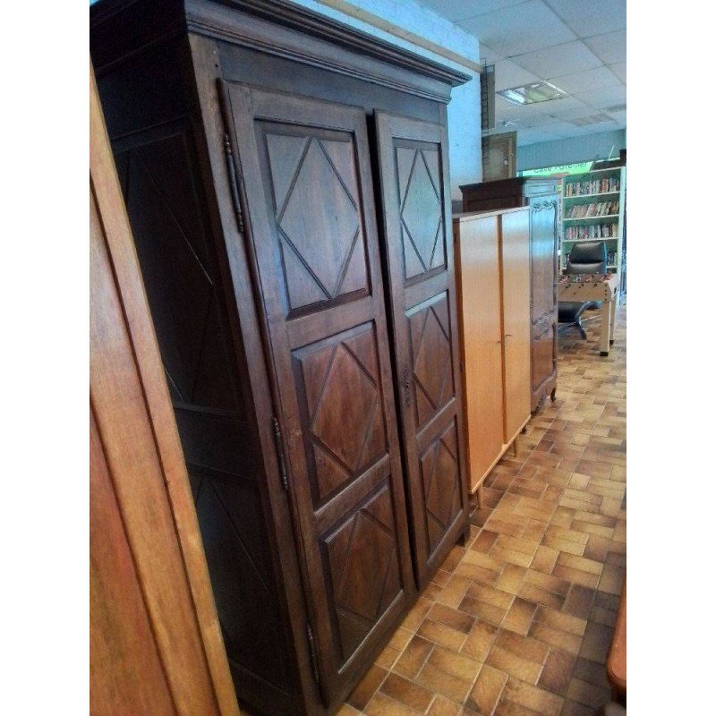 ARMOIRE 2 PORTES BOIS MASSIF 