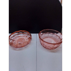 SALADIER ART DECO TON ROSE...