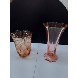 VASE TON ROSE ART DECO