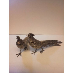 PAIRE D\'OISEAUX METAL 