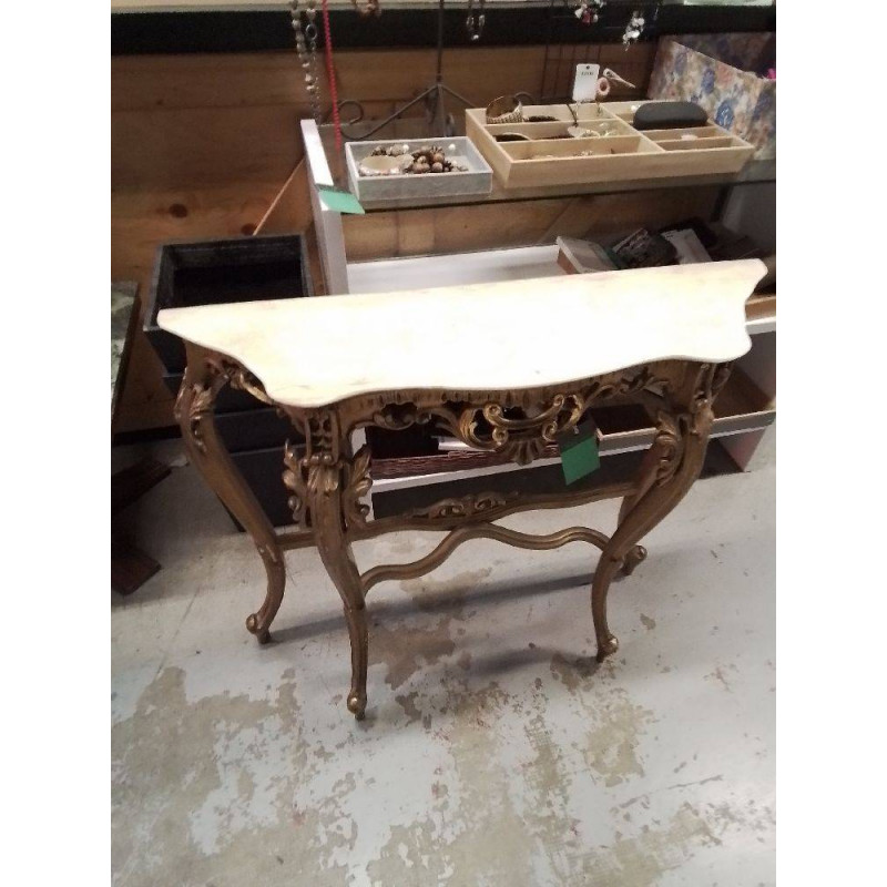 CONSOLE DESSUS MARBRE 